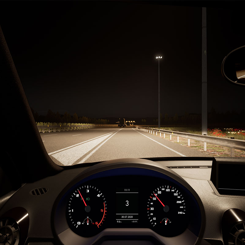 SIDA DRIVE - simulatore di guida - Simulatore di guida Guida Notte