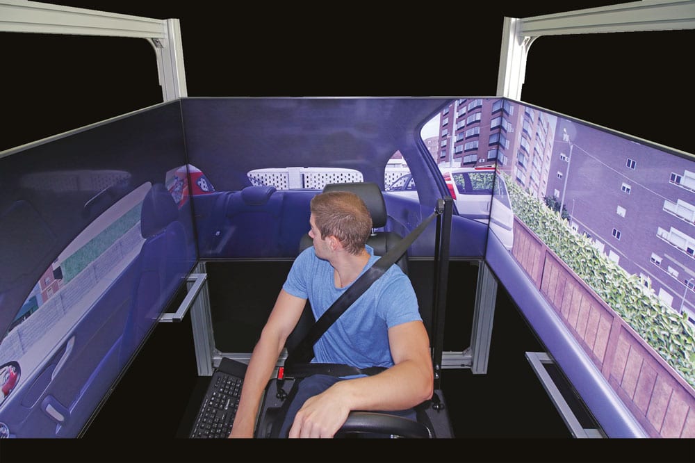 Vista Retromarcia - simulatore di guida SIDA DRIVE