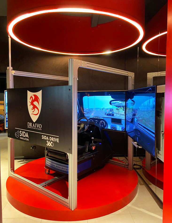 Simulatore di guida didattico SIDA DRIVE con base